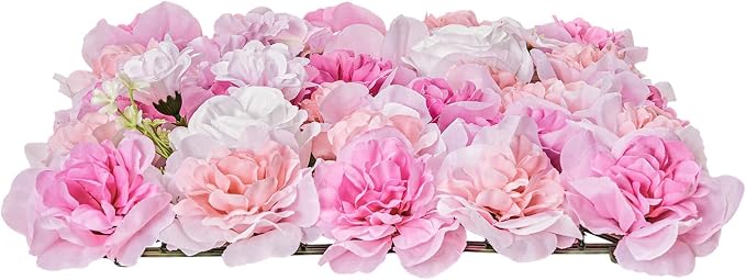VEVOR 3D Flower Wall Panel, Artificial Floral Wall Background Mesh Backing Mat - Image 9