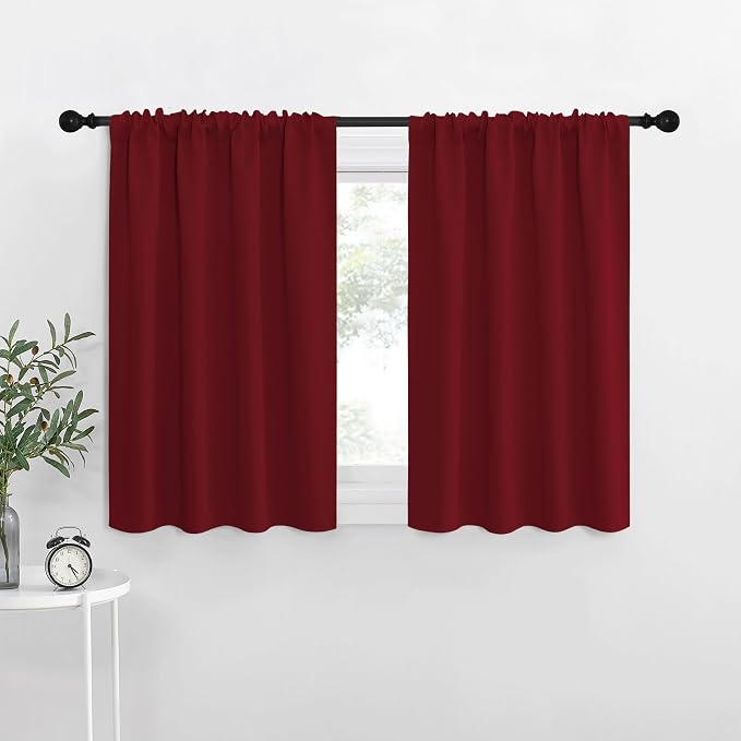 NICETOWN 36 inch Curtains for Small Windows, Thermal Insulated Privacy Short by NICETOWN