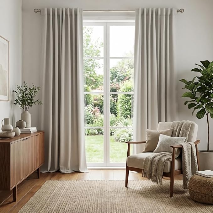RYB HOME Blackout Curtains for Living Room, Privacy Thermal Insulating Window by RYBHOME