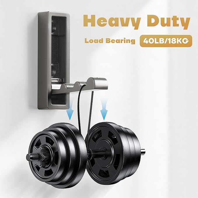 Folding Wall Hook, Heavy Duty Zinc Alloy No Rust Fold Up Hooks - Image 5
