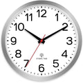 AKCISOT Atomic Silver Wall Clock Analog Clocks Battery Operated Clock by Akcisot