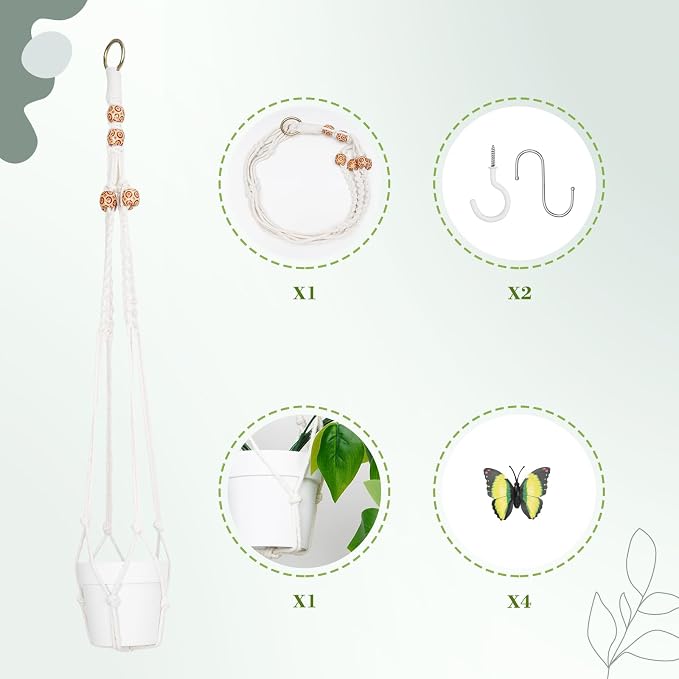 BLEUM CADE 1pcs Fake Hanging Plants Kit - Image 3