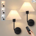 Rechargeable Battery Operated Wall Sconces Sets of 2, 15 Colors Wireless Wall by KELUOLY