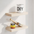 Homeforia Wood Floating Shelf 12 inch, High End Solid Natural Wood 12inch by Homeforia