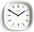JONES CLOCKS® Marvel Wall Clock | Modern Retro Rounded Square Clock | 10 inch | by JONESCLOCKS