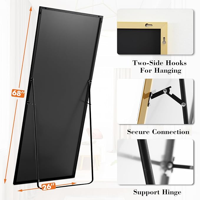DUMOS Full Length Mirror 26"x 68" - Image 4