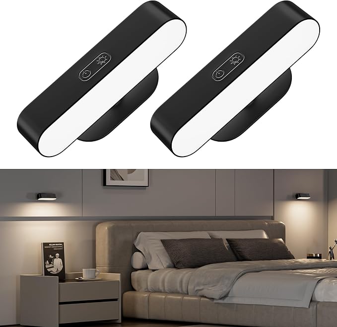 Hensam Wireless Battery Operated Wall Sconces by Hensam