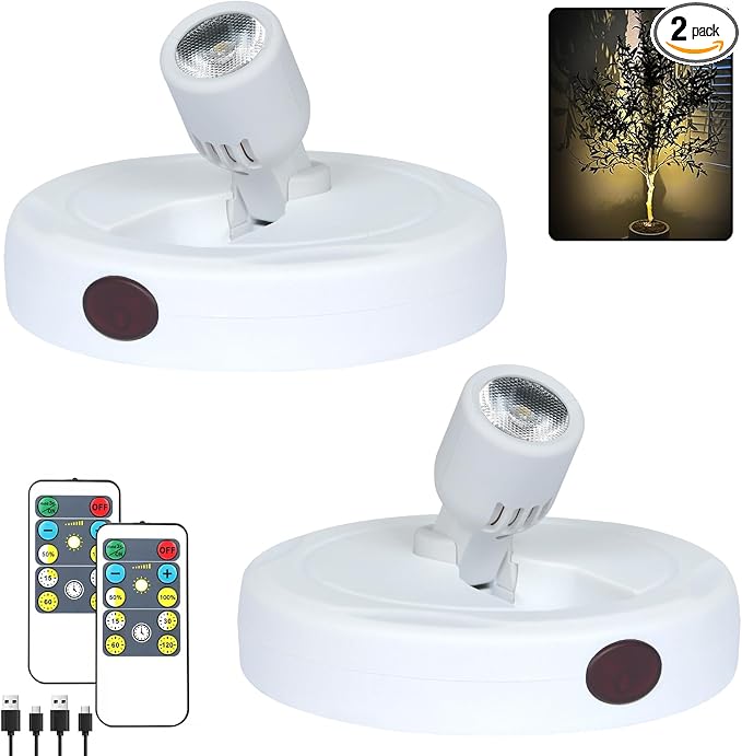 HAMVIDNE LED Spotlight, Rechargeable Battery Picture Lights, Uplighting Indoor by HAMVIDNE