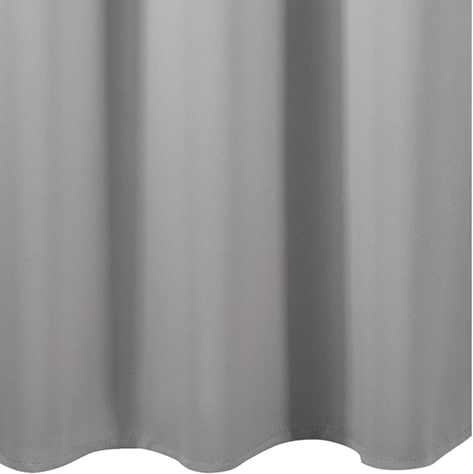 LEMOMO Blackout Curtains 52 x 90 Inch Long Light Grey Curtains Set of 2 Panels - Image 8