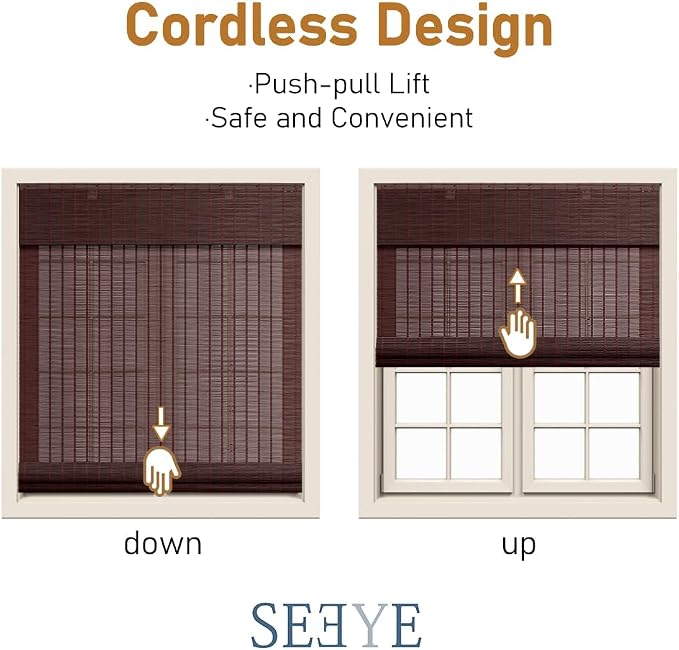 SEEYE Cordless Roman Shades - Image 6
