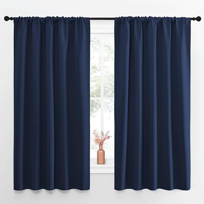 NICETOWN Navy Curtains Blackout Draperies by NICETOWN