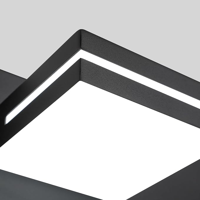 SineRise LED Modern Bathroom Vanity Light Fixtures, Matte Black Modern Acrylic - Image 9
