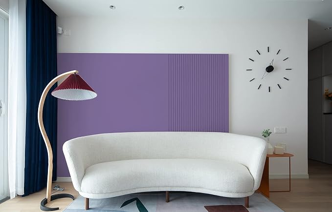 Dimoon 236''x17.7'' Purple Peel and Stick Wallpaper Contact Paper Modern Self - Image 3
