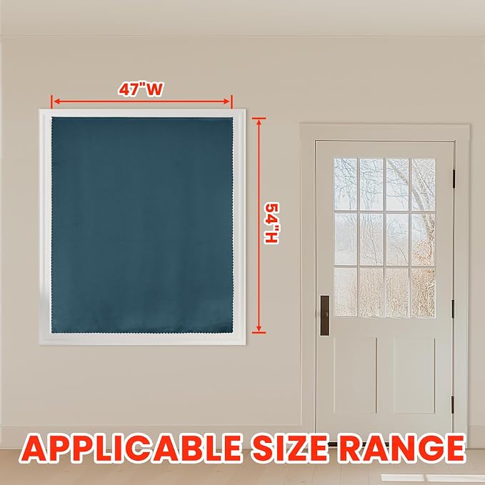AJAZZ self Adhesive Portable 100% Blackout Curtains Simple and Easy to - Image 6