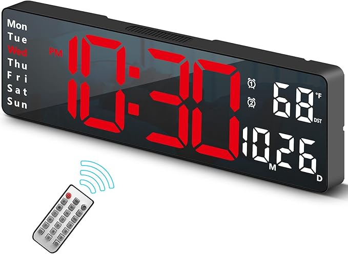 Digital Clock, Digital Wall Clock by Abovsare