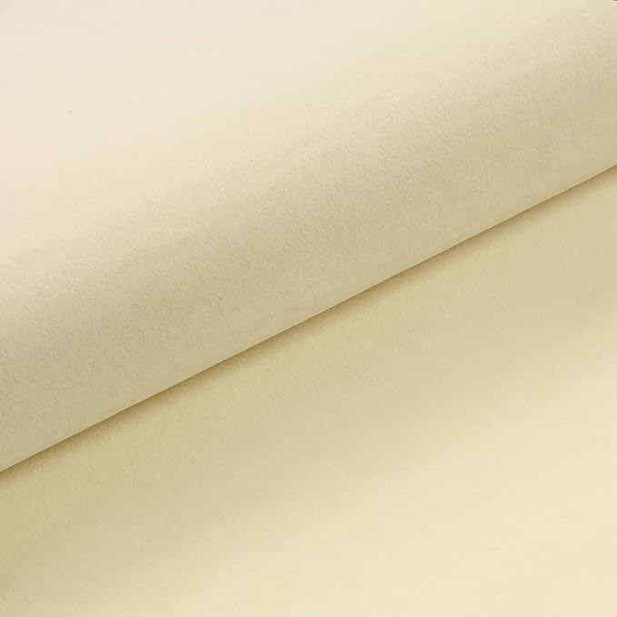 VEELIKE Cream Velvet Fabric Roll Self Adhesive Soft Felt Drawer Liner - Image 8