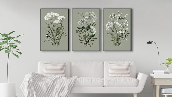 Large Flowers Canvas Wall Art - Image 2