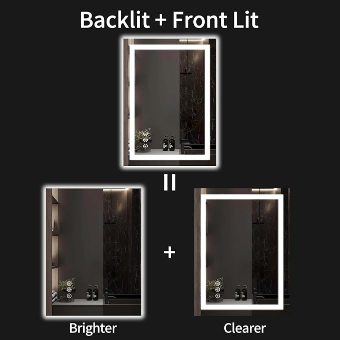 24"x32" LED Bathroom Mirror - Image 2