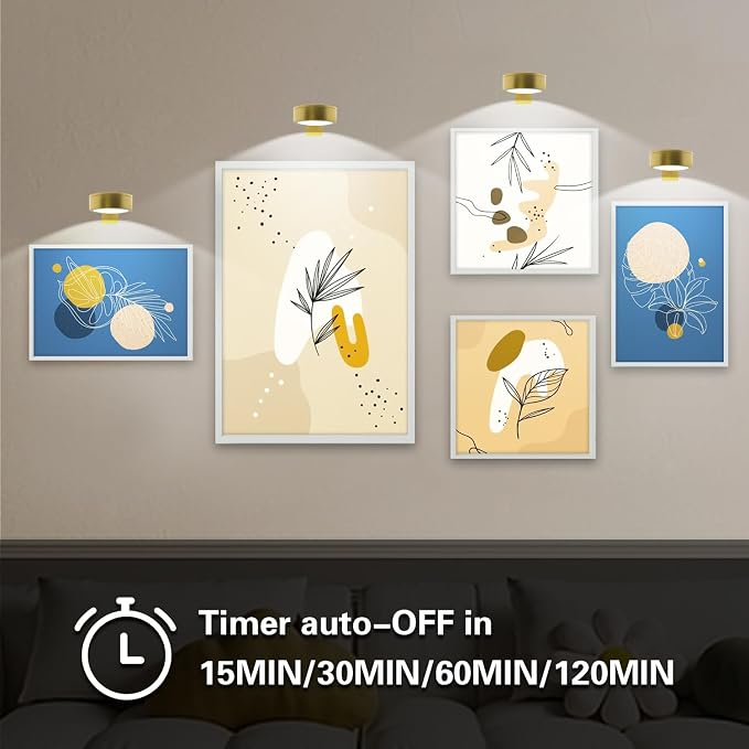 Arixinks Battery Picture Light 3Pack Gold, Wireless Painting Light - Image 5