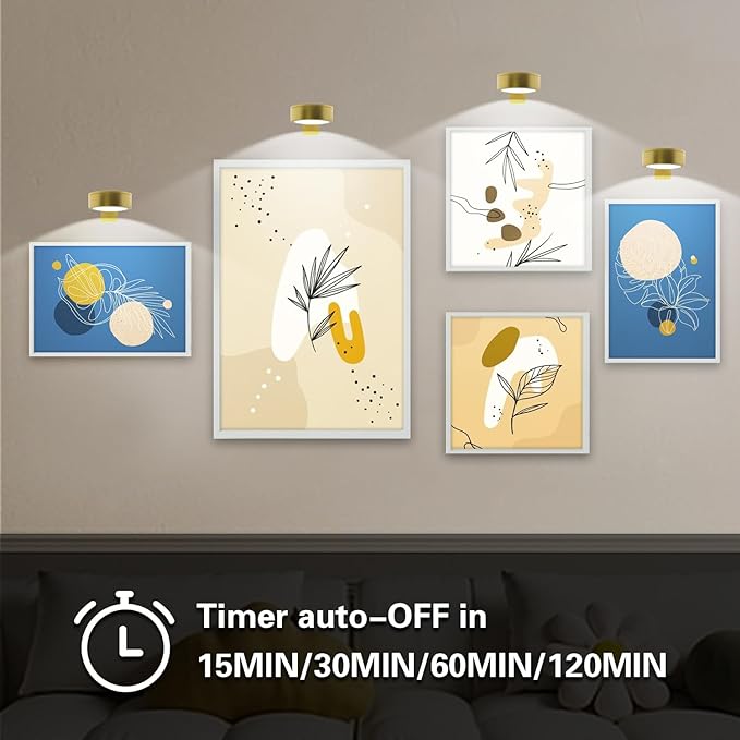 6pcs Wall Picture Light Battery Operated, Painting Light - Image 5