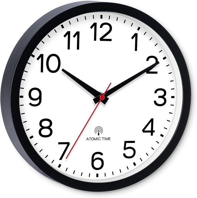 AKCISOT Atomic 10 Inch Wall Clock Analog Clocks by Akcisot