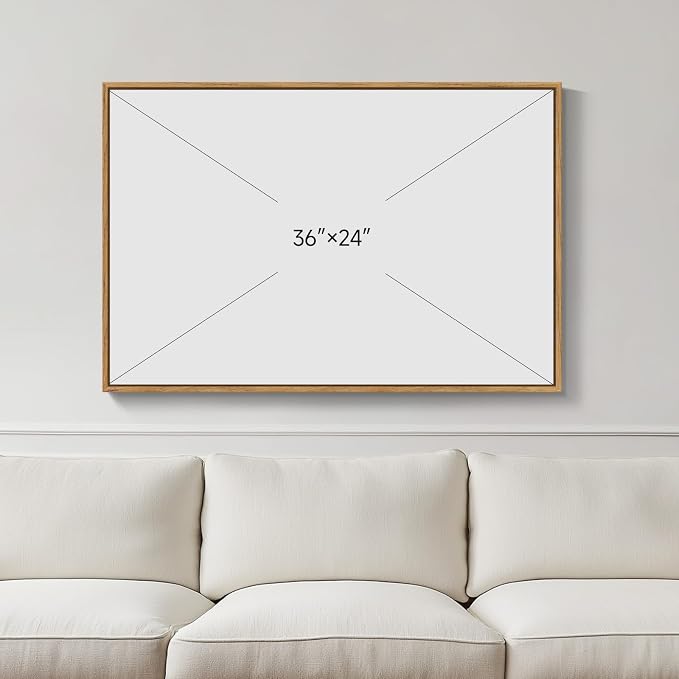 Framed Modern Neutral Beige Abstract Wall Art, Minimalist Canvas Prints - Image 3