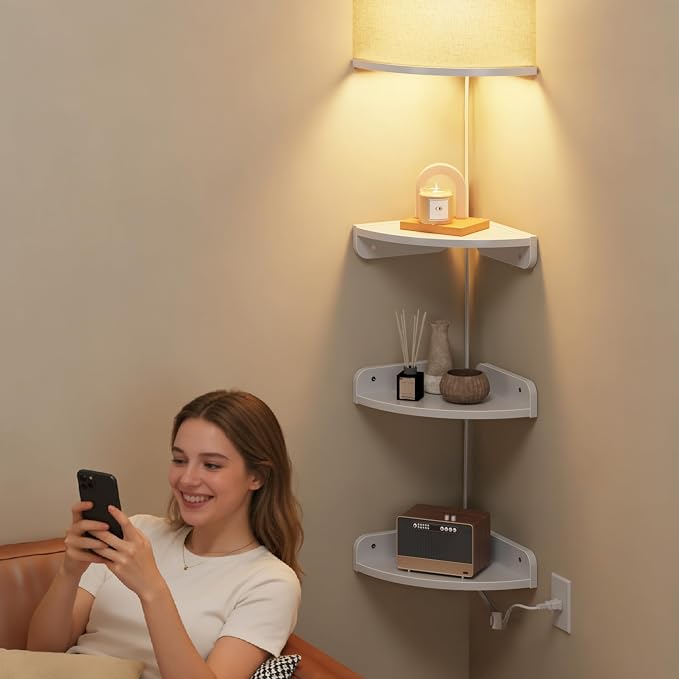 YAOHUOO Corner Shelf Wall Mounted - Image 4