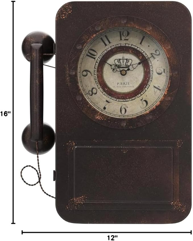 Abdurey Retro Old Telephone Wall Clock - Image 8