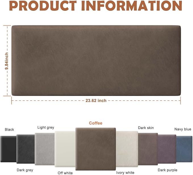 IFNOW Wall Mounted Upholstered Headboard King, 3D Peel and Stick Soundproof - Image 3