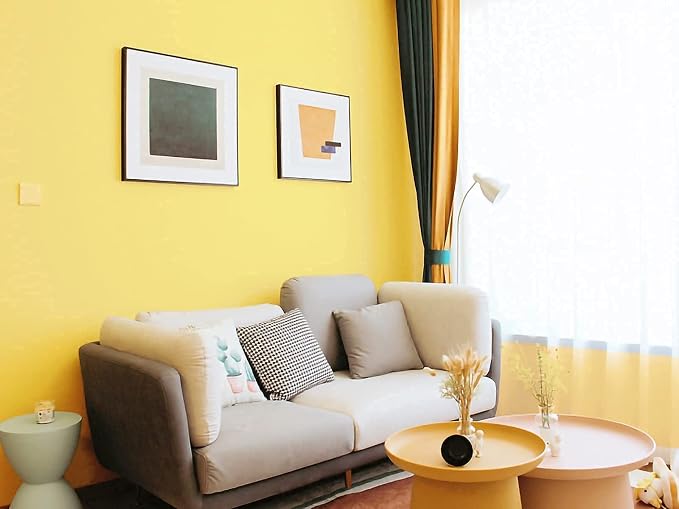Dimoon 78.7''x17.7'' Yellow Peel and Stick Wallpaper Contact Paper Modern Self - Image 7