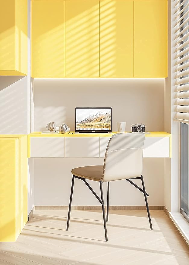 Dimoon 78.7''x17.7'' Yellow Peel and Stick Wallpaper Contact Paper Modern Self - Image 8