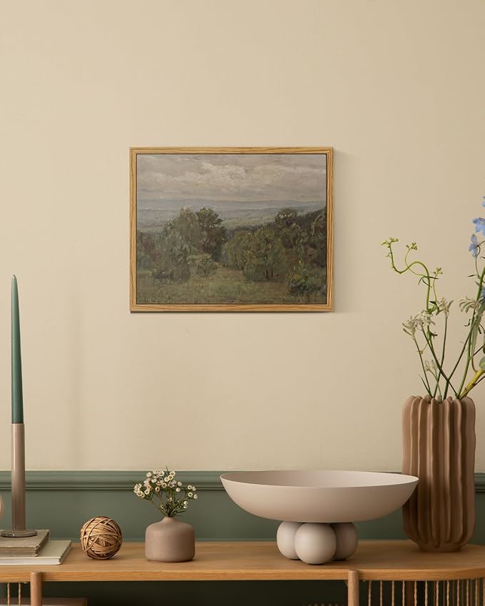 InSimSea Framed Canvas Wall Art, Vintage Landscape Art - Image 7