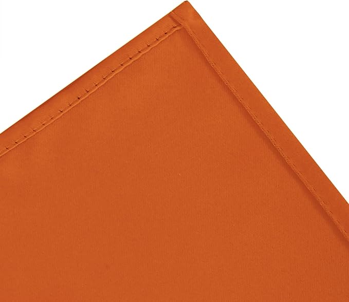 LEMOMO Blackout Curtains 52 x 120 Inch Long Orange Curtains Set of 2 Panels - Image 7