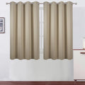 LEMOMO Blackout Curtains 66 x 54 Inch Long Beige Curtains Set of 2 Panels Room by Lemomo