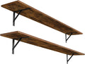 DINZI LVJ Long Wall Shelves, 55.1Inch Wall Mounted Shelves Set of 2, Extra by DINZILVJ