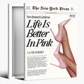 Trendy Baby Pink Poster 70s Canvas Prints The New York Press Wall Art Life Is by Unknown