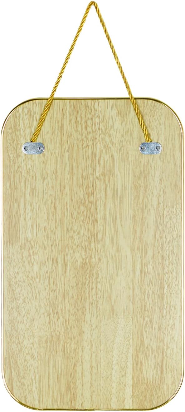 Gold Rectangular Wall Mirror, 15.6x9.2 Inch Modern Decorative Wall Mirror - Image 7
