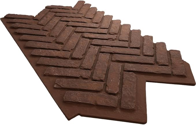 EverStone Herringbone Faux Brick Panel, 46 1/2"W x 25 1/4"H x 1"D, Pizzeria - Image 6