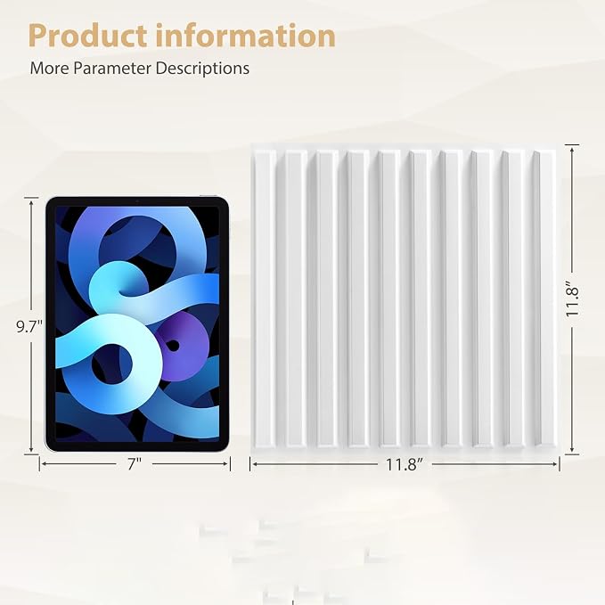 Heikki 30 Pack 3D Wall Panel for Interior Wall Décor, PVC Flower Textured Wall - Image 4