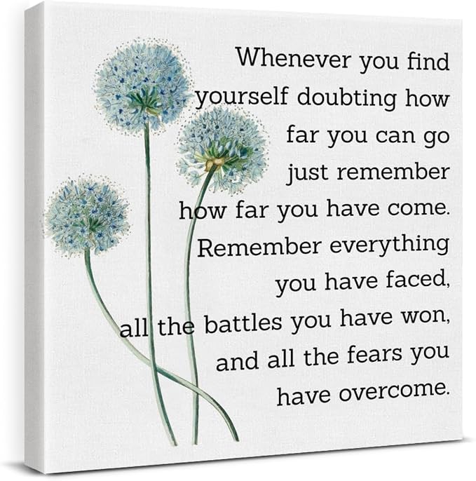 Motivational Quotes Wall Art Decor, Inspirational Graduation Decor Gift by VAHATAN