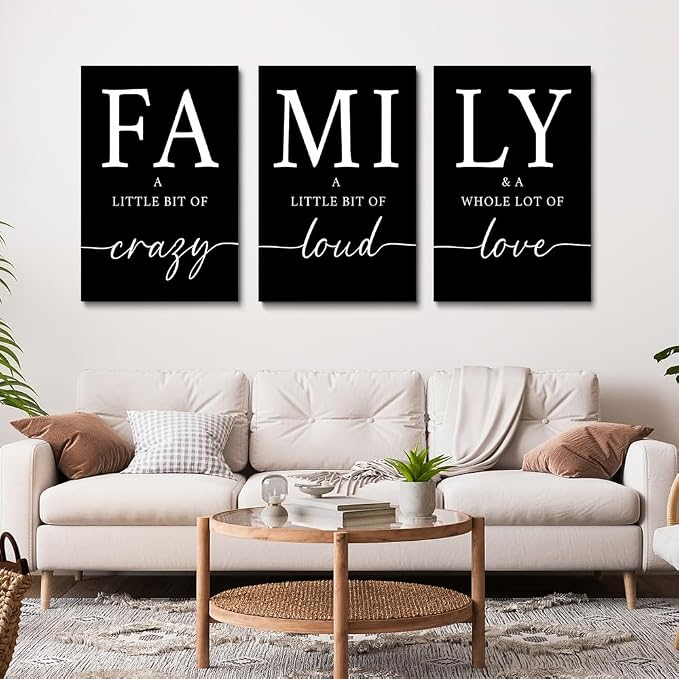 GUBIYU Black Family Home Wall Decor - Image 5