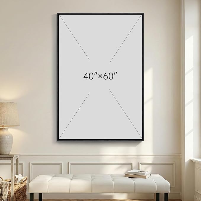 Extra Large Framed Black and White Gold Abstract Wall Art - Image 7