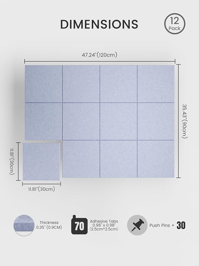 Bumusty Large Cork Board 48" x 36" Alternative - Image 2