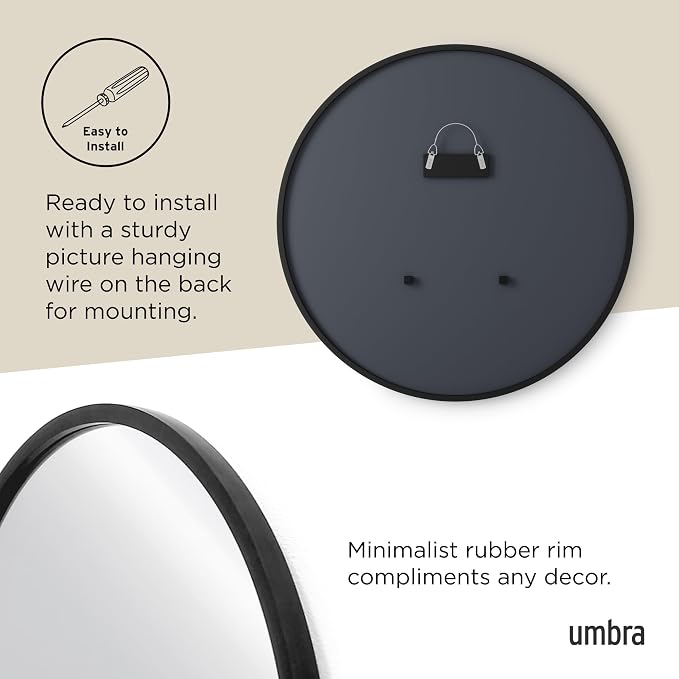Umbra Hub Round Wall Mirror - Image 4