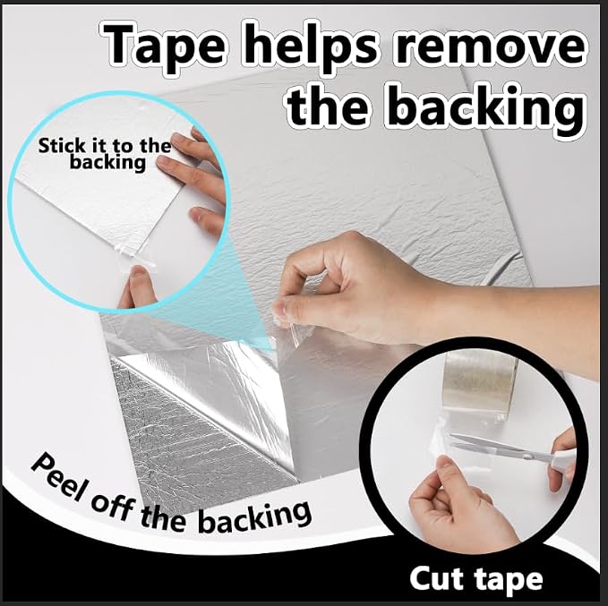 Vieshful 10pcs Peel and Stick Backsplash Tile，12"x12" Self Adhesive Marble Tile - Image 7