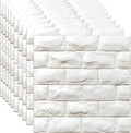 YU LI 3DH 3D Wall Panels Peel and Stick 30PCS White Foam Brick Wallpaper by YULI3DH