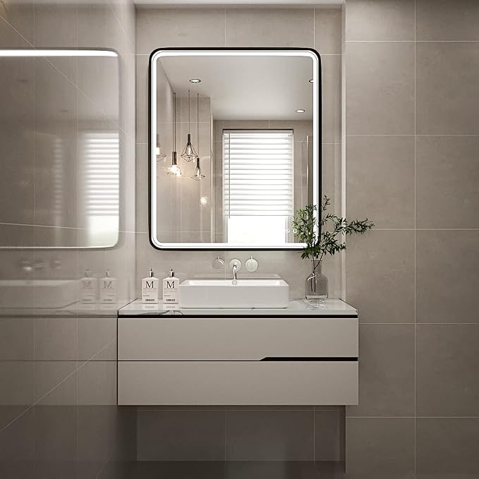 30X36 Inch LED Mirror for Bathroom, Large Wall Mounted Makeup Mirror, Dimmable - Image 2