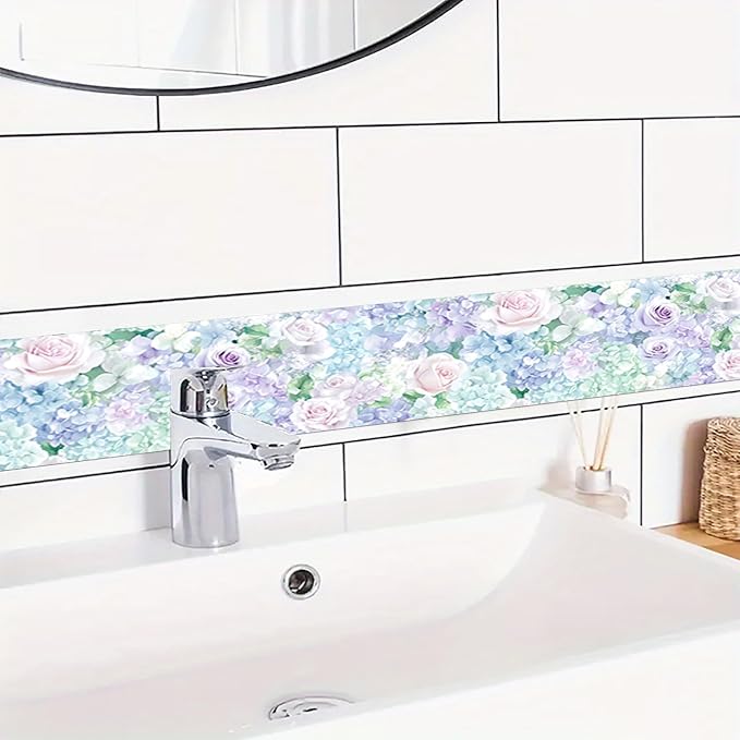 HOMETITUTE Wallpaper Border Peel and Stick Wall Border Pastel Floral Garden - Image 2