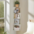 5-Tier Floating Corner Shelf Wall Mount, Heavy Duty Wall Corner Bookshelf by Unknown