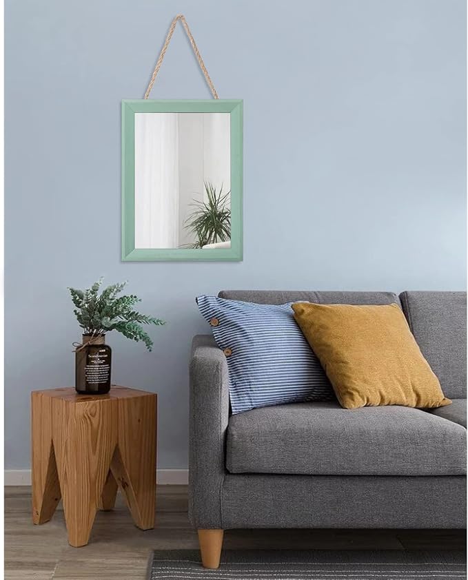 AAZZKANG Wood Framed Mirror Rectangle Modern Farmhouse Wall Mirrors Decor - Image 7